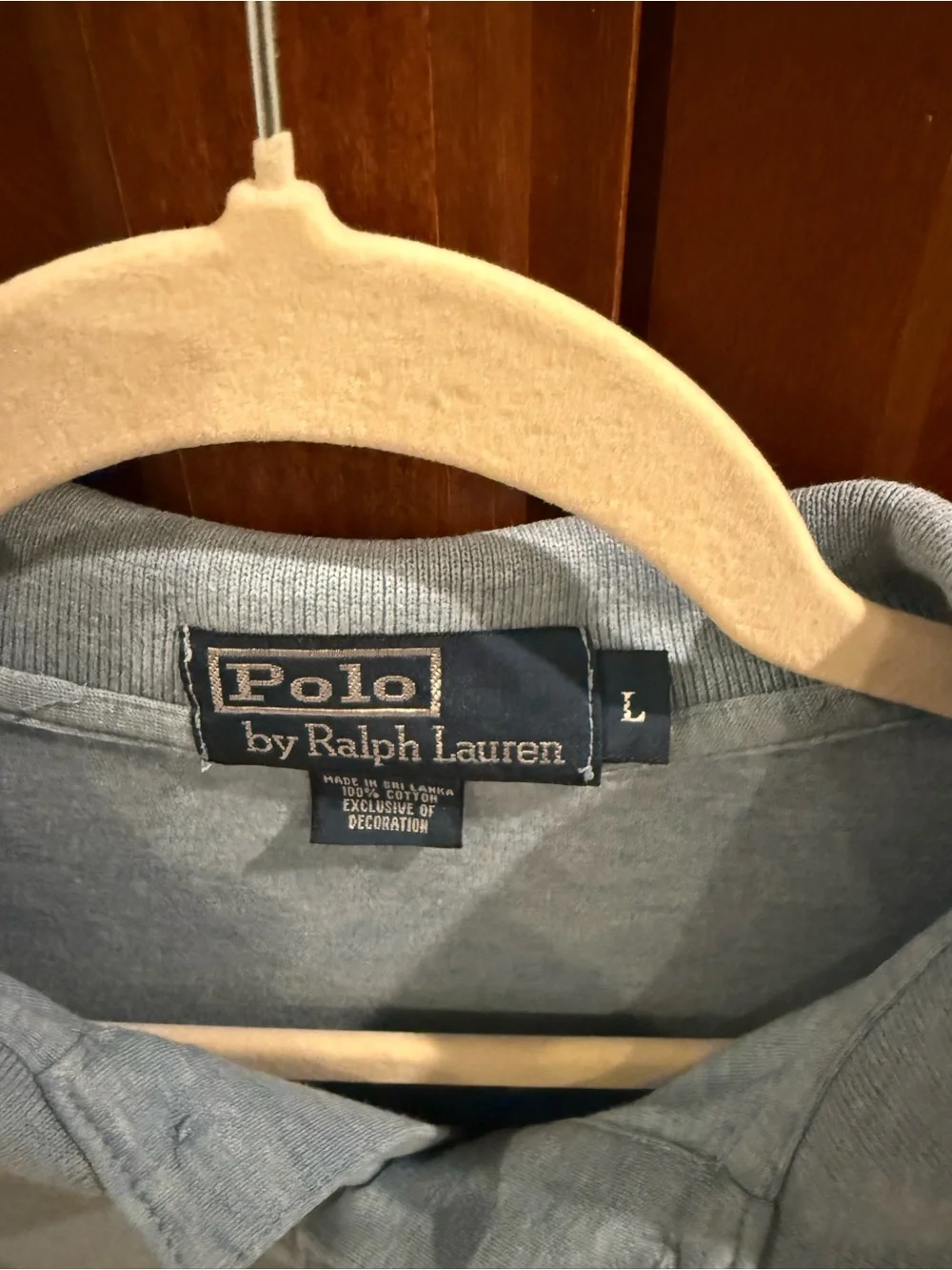 Ralph Lauren Men’s Light Blue Polo with Maroon Pony